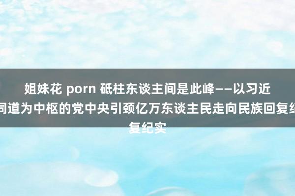 姐妹花 porn 砥柱东谈主间是此峰——以习近平同道为中枢的党中央引颈亿万东谈主民走向民族回复纪实