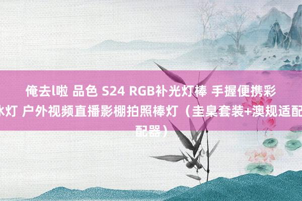 俺去l啦 品色 S24 RGB补光灯棒 手握便携彩色冰灯 户外视频直播影棚拍照棒灯（圭臬套装+澳规适配器）