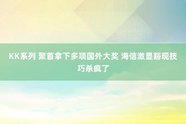 KK系列 聚首拿下多项国外大奖 海信激显豁现技巧杀疯了